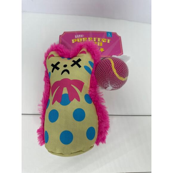 BARK Plush Carnival Dog Toys Perfect Pitch Squeaky Crinkle Ball Unicorn Lot of 2 - Picture 5 of 8